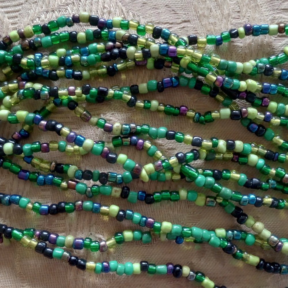 Multi Rope Handmade Beaded Necklace - Picture 5 of 6